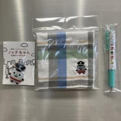 東急バスキャラクターノッテちゃん　ハンカチ・キーホルダー・ボールペンセットのサムネイル