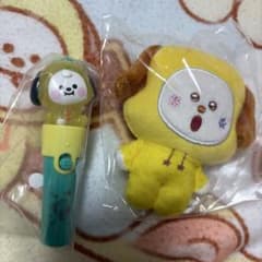 BT21 CHIMMY 세트 푹신푹신 마스코트 4 & 라이트 스틱 매력 2