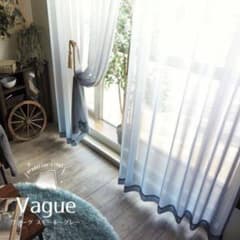びっくりカーテン　＜Vague ヴァーグ　スモーキーグレー＞のサムネイル