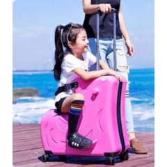 【中古】子供が乗れるキャリーケース キッズトラベル Mサイズ ピンクZ29 中古訳あり】子供が乗れるキャリーケース キッズトラベル Mサイズ