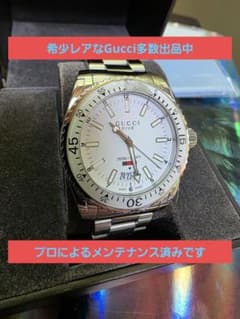 ⭐【超希少レア】グッチ136.3ダイバーDIVER腕時計(新品電池稼働品 