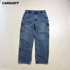カーハート ダブルニー デニム ペインターパンツ インディゴ 36×32 ② カーハート ダブルニー デニム ペインターパンツ インディゴ 36×32 ②