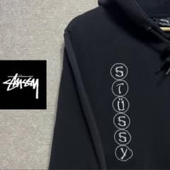 【超希少激レアデザイン】stussy パーカー 刺繍　パックプリントのサムネイル