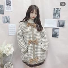 Swankiss カーディガン HB ribbon tweed knit C/Dのサムネイル