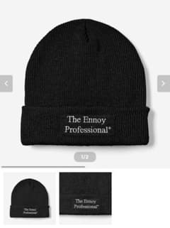 The Ennoy Professional ニット帽 ブラック　未使用 The Ennoy Professional® BLACK - メルカリ