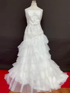 ☆特別セール T401-467中古ウェディングドレス☆白☆大きいサイズ23T 特別セール T-401-23中古ウエディングドレス☆オフホワイト⭐︎19T