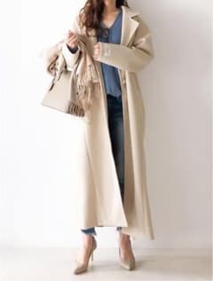 リエデイ フェイクウールロングチェスターコートのサムネイル