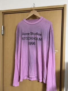 Acne Studios 1996 長袖Tシャツ ピンク XS - メルカリ