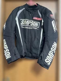 SIMPSON バイクジャケット ブラック - メルカリ