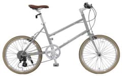 Mini velo bicycle, 20-inch wheels, chromoly frame, 8-speed gears, lightweight (11kg).
