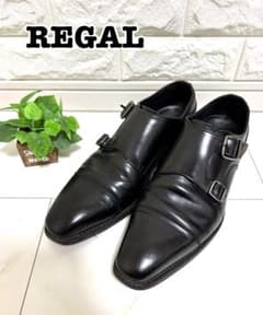 REGAL リーガル ダブルモンク ブラック 黒 14GR 日本製 - メルカリ