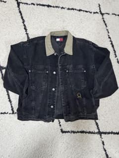 90s TOMMY JEANS ブラックデニムジャケット デニムジャケットのサムネイル