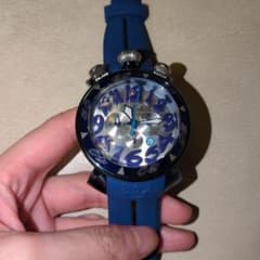 GaGa AM 48 青 シリコン腕時計 - メルカリ