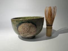 緑釉 花窓絵 茶碗 71 - メルカリ
