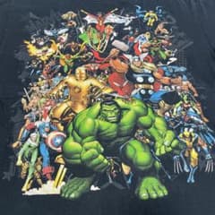 MARVEL 마블 아메코미 밴드 T셔츠 헌옷 스파이더맨