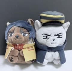 大 どうぶつフォーゼ 鯉登少尉 月島軍曹 ゴールデンカムイ マスコット ゴールデンカムイ 月島軍曹 鯉登少尉 ぬいぐるみ どうぶつフォーゼ