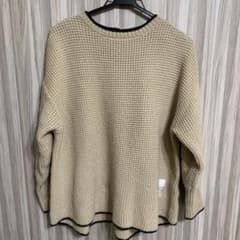 最終お値下げ アンナケリー　ワッフル編み配色ニットのサムネイル