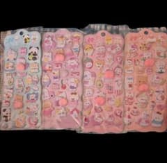 【一部ジャンク品】キャラクターぷくぷくシールセット おまけシール付きのサムネイル