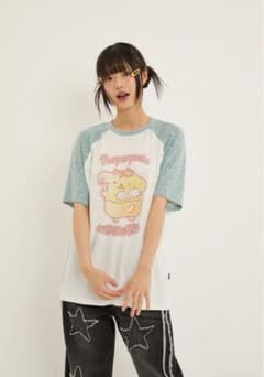 Wai Kei ポムポムプリン コラボ ラグランTシャツのサムネイル