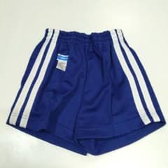 現品TOMBOW 体操服ショートパンツ 130 ブルー／白ライン／後ろポケット付のサムネイル