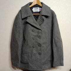 SCHOTT ショット　メルトンピーコート　グレー　44サイズ　希少サイズ Schott N.Y.C ショット Pコート ピーコート ウール メルトン