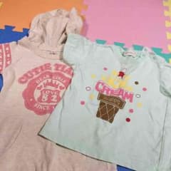 すずさま専用    95サイズ 幼児Tシャツ 2点セット ユーズドのサムネイル