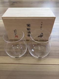 松徳硝子 うすはり 葡萄酒器 ペアグラス 木箱入りのサムネイル