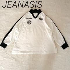 JEANASIS 긴팔 칼라 포함 게임 셔츠 컷소우 풀오버