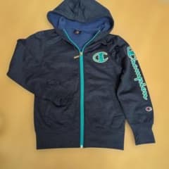 Champion フルジップパーカー 150サイズ ダークグレーのサムネイル