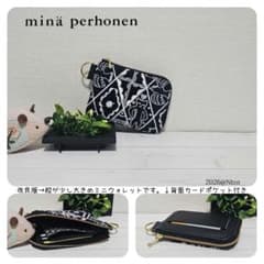 s.ミニウォレット シンフォニー ネイビー ミナペルホネン ハンドメイド