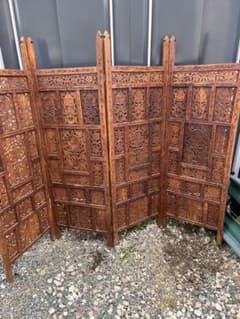 アジアンパーテーション 木製 間仕切り インドネシアのサムネイル