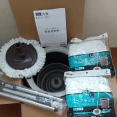 トルネードモップ セット＋スペアモップ２個(新品 未使用)のサムネイル