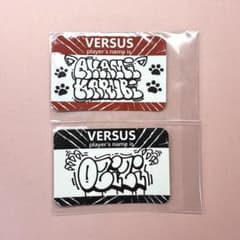 VERSUS B상 멤버 네임 스티커 아카미 카루비, 아저씨 2점 세트