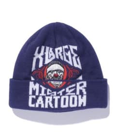 MISTER CARTOON XLARGE CUFF BEANIE BLUE 青 - メルカリ