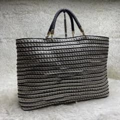 激レア　超希少　アンテプリマ　ワイヤーバッグ　トートバッグ　タターンチェック レア】アンテプリマ ワイヤーバッグ トートバッグ ボーダー A4収納可