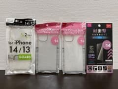 iPhone 14用クリアソフトケース・ガラスフィルムのサムネイル