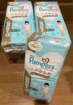 パンパース オムツ はじめての肌へのいちばん テープ L(3個)のサムネイル