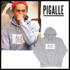 Fumiya N様専用 pigalle ウェーブ ボックスロゴプリントパーカーのサムネイル