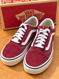 【新品未使用】VANS オールドスクール 22.5cm ワインレッド 箱付きのサムネイル