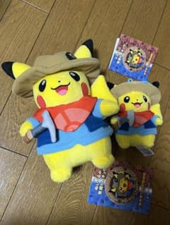 ポケモン化石博物館 限定 発掘ピカチュウ　ぬいぐるみセット 2027 ポケモン化石博物館限定 ぬいぐるみ 発掘ピカチュウ 図録 タグ