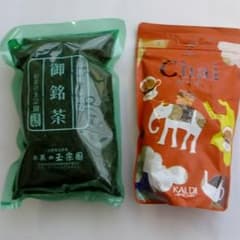 宇治茶 熱湯玉露150gくらい＆訳ありおまけ（カルディ チャイ）のサムネイル