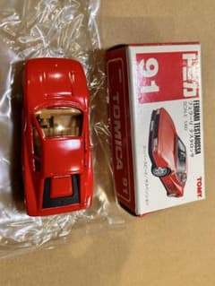 旧ロゴ トミカ No.91 フェラーリ テスタロッサ 赤箱 未使用 保管品
