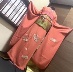 振袖フルセット6点サイズM〜L刺繍 花筏文 金糸 正絹 - メルカリ