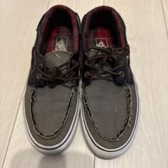 VANS ダメージ加工あり　グレーとチェック柄が可愛いスニーカー ♪のサムネイル