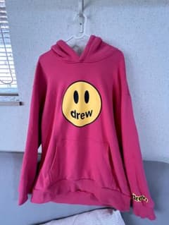 drew スマイリーフェイス パーカー ピンク 新品 drew house スマイリーフェイス パーカー M ピンク - メルカリ