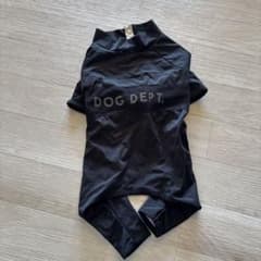 DOG DEPT. 犬服 2レイヤー　撥水ロンパース黒 Lサイズのサムネイル