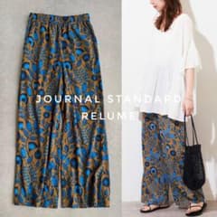 ジャーナルスタンダードレリューム アフリカンフラワープリントパンツ 新品】ジャーナルスタンダードレリューム アフリカンフラワー