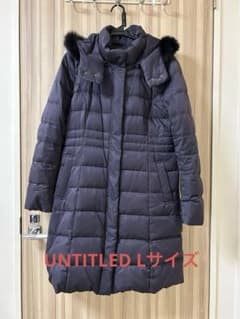 UNTITLED ダウンコート　ダウンロングコート　Lのサムネイル