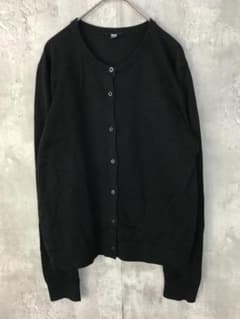 UNIQLO ユニクロ 長袖 カーディガン XLサイズ 黒のサムネイル