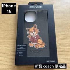 新品未使用　COACH　iPhoneケース　CAT iPhone16PRO　限定 新品COACHコーチ iPhone16ケース キャットストリート日本限定ネコ柄